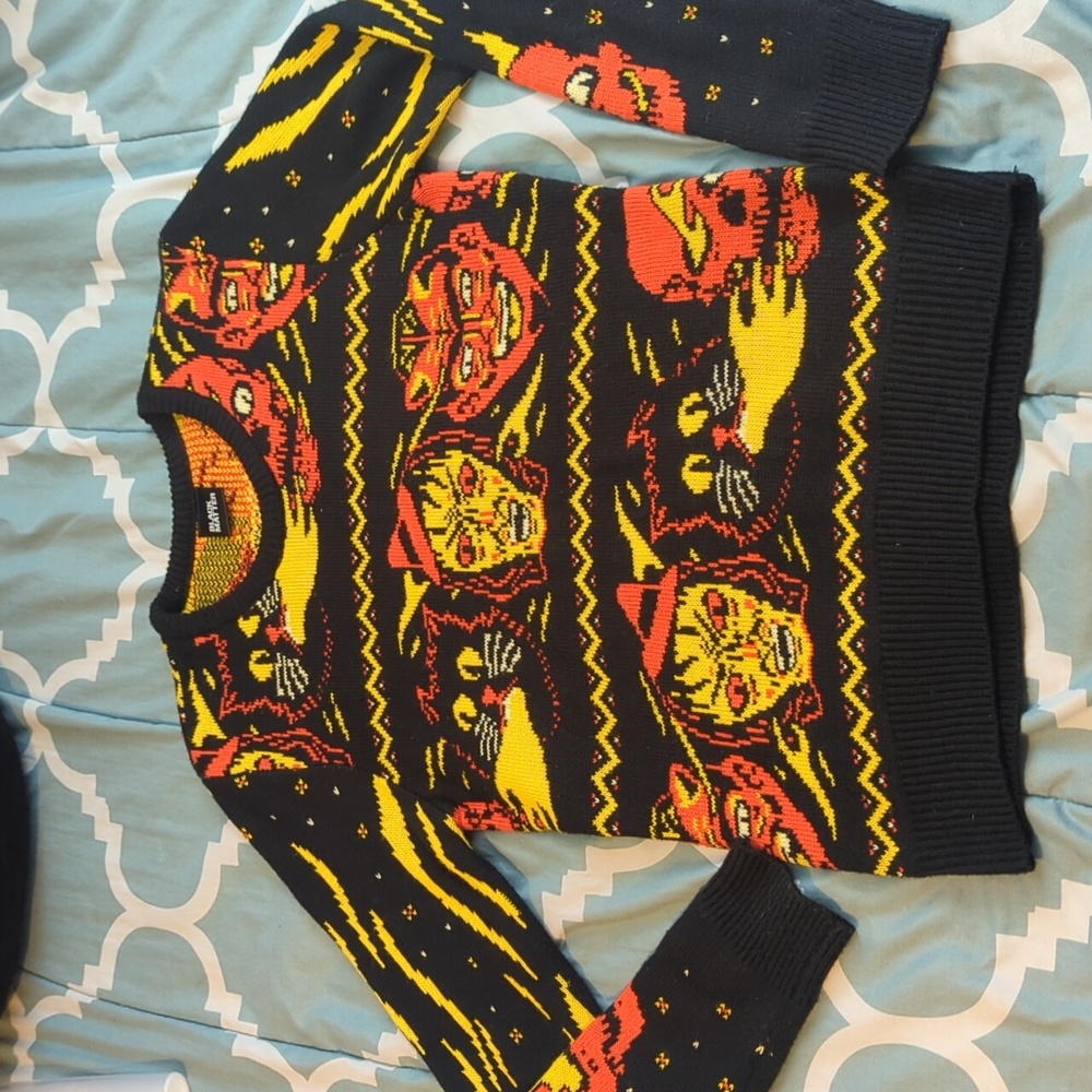 Hot topic ugly Halloween sweater size small